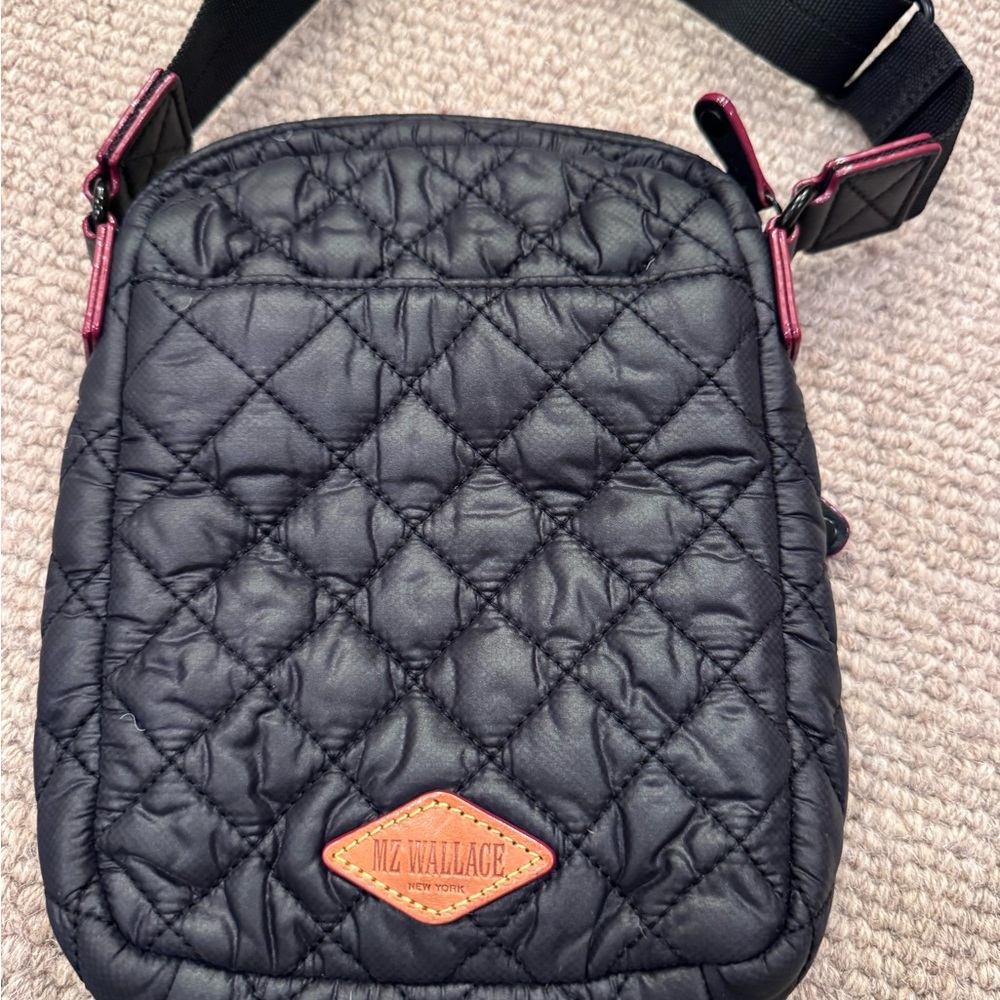 MZ WALLACE Quilted Black Crossbody